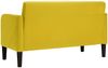 vidaXL Zweisitzer-Sofa Gelb 109 cm Samt 4100593 Bild 5