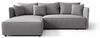 Ecksofa Schlafsofa EVORA Stoff Poso Blaugrau Ottomane Links Bild 4