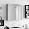 vidaXL Badezimmerspiegelschrank Schwarz Eichen-Optik 70 x 14,5 x 70 cm 889088 Bild 4