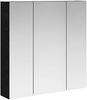 vidaXL Badezimmerspiegelschrank Schwarz Eichen-Optik 70 x 14,5 x 70 cm 889088 Bild 2