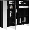 vidaXL Badezimmerspiegelschrank Schwarz Eichen-Optik 70 x 14,5 x 70 cm 889088 Bild 3