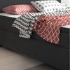 Boxspringbett King Size 140x200 cm Webstoff Anthrazit Bild 3