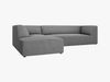 Micadoni 4-Sitzer Modular Sofa Ruby Links Strukturierter Stoff Ottawa Grau Bild 3