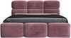 Polsterbett MAROKO 140x200 ohne Matratze mit Bettkasten und Lattenrost. Farbe: Flamingo 14 Bild 3