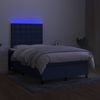 vidaXL Boxspringbett mit Matratze & LED Blau 120x190 cm Stoff 3270231 Bild 4