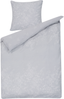 Bettwäsche-Set Blumenmuster MORNINGSIDE 135x200 cm Baumwoll-Satin Grau Bild 5