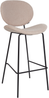 Set mit 2 Barstühlen LUANA Bouclé Helles Beige Bild 5
