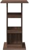 vidaXL Bartisch mit Ablagen, Holzwerkstoff, 60 x 60 x 102 cm, Braun Eiche Bild 4