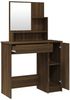 vidaXL Schminktisch-Set Braun Eichen-Optik 86,5x35x136 cm 3114154 Bild 5