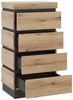 Kommode Colditz / Corte, Holzwerkstoff, Grau, Holzfarben, 60 x 117 x 45 cm Bild 2