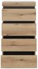 Kommode Colditz / Corte, Holzwerkstoff, Grau, Holzfarben, 60 x 117 x 45 cm Bild 3