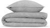 Zo! Home Cotton Bettwäsche 200x200 Paisley di Lino Dove grey silber grau meliert Bild 3