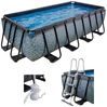 EXIT Stone Pool 400 x 200 x 100 cm mit Filterpumpe - grau Bild 2