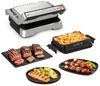 Tefal OptiGrill 4in1 GC774D30 Schwarz Silber Rechteckig Tasten 1 Zone(n) Scharnier Status Bild 1