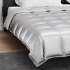 vidaXL Ganzjahresbettdecke Silber 200 x 200 cm Satin und Mikrofaser 42025827 Bild 4