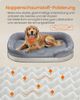 Feandrea Hundebett, Hundekissen, für große Hunde, 106 x 76 x 18 cm, orthopädisch, wasserdichte Innenschicht, erhöhte Ränder, abnehmbarer, waschbarer Bezug, rutschfest, hellgrau PGWDE283G01 Bild 3