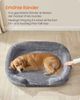 Feandrea Hundebett, Hundekissen, für große Hunde, 106 x 76 x 18 cm, orthopädisch, wasserdichte Innenschicht, erhöhte Ränder, abnehmbarer, waschbarer Bezug, rutschfest, hellgrau PGWDE283G01 Bild 4