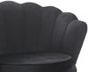 Sessel Muschelsessel Samt Schwarz Bild 4