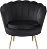 Sessel Muschelsessel Samt Schwarz Bild 2