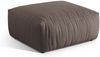 Micadoni Hocker Chris 1-Sitzer Strukturierter Stoff Warmes Grau Bild 2
