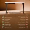 Desktronic HomePro Elektrisch höhenverstellbarer Schreibtisch 120x60cm Schwarz/Weiß mit Memory-Funktion, Anti-Kollisions Technologie, USB-A und USB-C-Ladeanschlüssen Bild 5