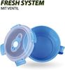 Vorratsdose für Lebensmittel ( 850 ml ) - Blau - Frischhaltedosen Frühstücksschale, BPA-Frei luftdicht, Aufbewahrungsbox Meal Prep Box, Schale Bild 2