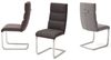 2er-Set Schwingstuhl 'Giulia II' Eisgrau Leder Bild 2