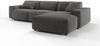 KAWOLA Sofa RANI Ecksofa Cord grau Recamiere rechts 71 x 189 x 299 cm Bild 4
