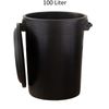 BigDean Universaltonne 100 Liter mit Deckel und 2 Tragegriffen Allzweck Tonne Schwarz Bild 2