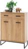 Schuhschrank >Torrent< in Grandson Oak Nachbildung - 81x104x38cm (BxHxT) Bild 2