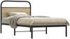 Einzelbettgestell Design für Erwachsene ohne Matratze 90x200 cm Sonoma-Eiche Holzwerkstoff d3930e Bild 2