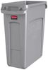 Abfallbehälter Rubbermaid Slim Jim grau Kunststoff Bild 1
