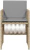 vidaXL Gartenstühle mit Kissen 4 Stk. Beigemischung Poly Rattan 364972 Bild 5