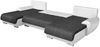 Wohnlandschaft mit Schlaffunktion Faris U-Form - Couch, Schlafsofa mit Bettkasten, Couchgranitur mit Bettfunktion, Big Sofa, Bettsofa (Dunkelgrau (Kronos 22)) Bild 3