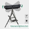 MCombo Hollywoodschaukel MCombo 3-Sitzer Hollywoodschaukel Gartenschaukel 8007, 3-Sitzer, outdoor, Gartenliege Schaukelbank, Schaukelbank mit Sonnendach Bild 4