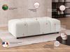 S-Style Möbel Polsterhocker Bubble mit Sitzfläche in Bubble-Optik aus weichem Strukturstoff (1 x Hocker), mit Wellenfederung Bild 4