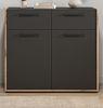 Schuhschrank Salud in grau und Nox Eiche 95 x 86 cm Bild 2