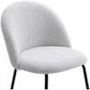 Vente-unique - MELBOURNE Stuhl Stoff Weiß - B 55 cm x H 77 cm x L 50 cm Bild 5