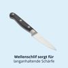 KHG Gemüsemesser Messer Küchenmesser | 8,89 cm Klinge aus rostfreiem Stahl | ergonomischer Griff mit Fingerschutz, 3-fach vernietet Bild 4