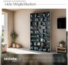 tectake CD-Regal Medienregal Christel in Holzoptik 180x102x23,5cm, Sammlerset 1-tlg, höhenverstellbare und herausnehmbare Zwischenböden Bild 2