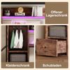 Bett 140x200 cm Hochbett mit LED-Beleuchtung und integriertem Schreibtisch – platzsparendes Metall-Design Bild 5