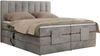 Boxspringbett mit elektrisch verstellbaren Matratzen, zwei Bettkästen und einem Topper - COMFORTO - 200 x 200 cm - Hellgrau Velvet - H4 Bild 5