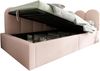 Tagesbett 90×190 cm mit hydraulischem Bettkasten, Gitter-Design, Rosa Bild 5