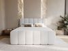 GRAINGOLD Cloud Boxspringbett 140x200, Bett mit Bettkasten, Bouclé-Stoff, mit Kopfteil, Grau Bild 3