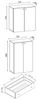 VCM Büroschrank Lona 917792 Weiß H. 200 x B. 70 x T. 39 cm Bild 3