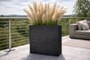 Pflanzgefäß The Rock Pflanzkasten Blumenkasten 33x83x73 cm Steinoptik Anthrazit Bild 3