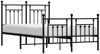 vidaXL Bettgestell mit Kopf- und Fußteil Metall Schwarz 135x190 cm 353554 Bild 5