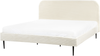 Bett mit Lattenrost Cord FLAYAT 180 x 200 cm Cremeweiß Bild 4