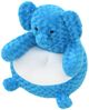 vidaXL Elefant Kuschelsessel Plüsch Blau Bild 2
