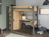 Vente-unique - AUCKLAND Bett Holz, Platte GrauBeige - B 116,4 cm x H 178,3 cm x L 204,4 cm Bild 2